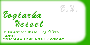 boglarka weisel business card